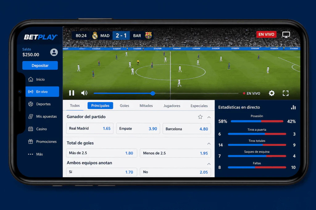Características principales de la aplicación 1xBet